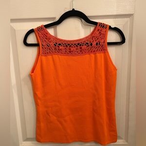 Women’s Sleeveless Orange Top